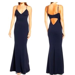 NWT Black Floor Length Katie May Dress